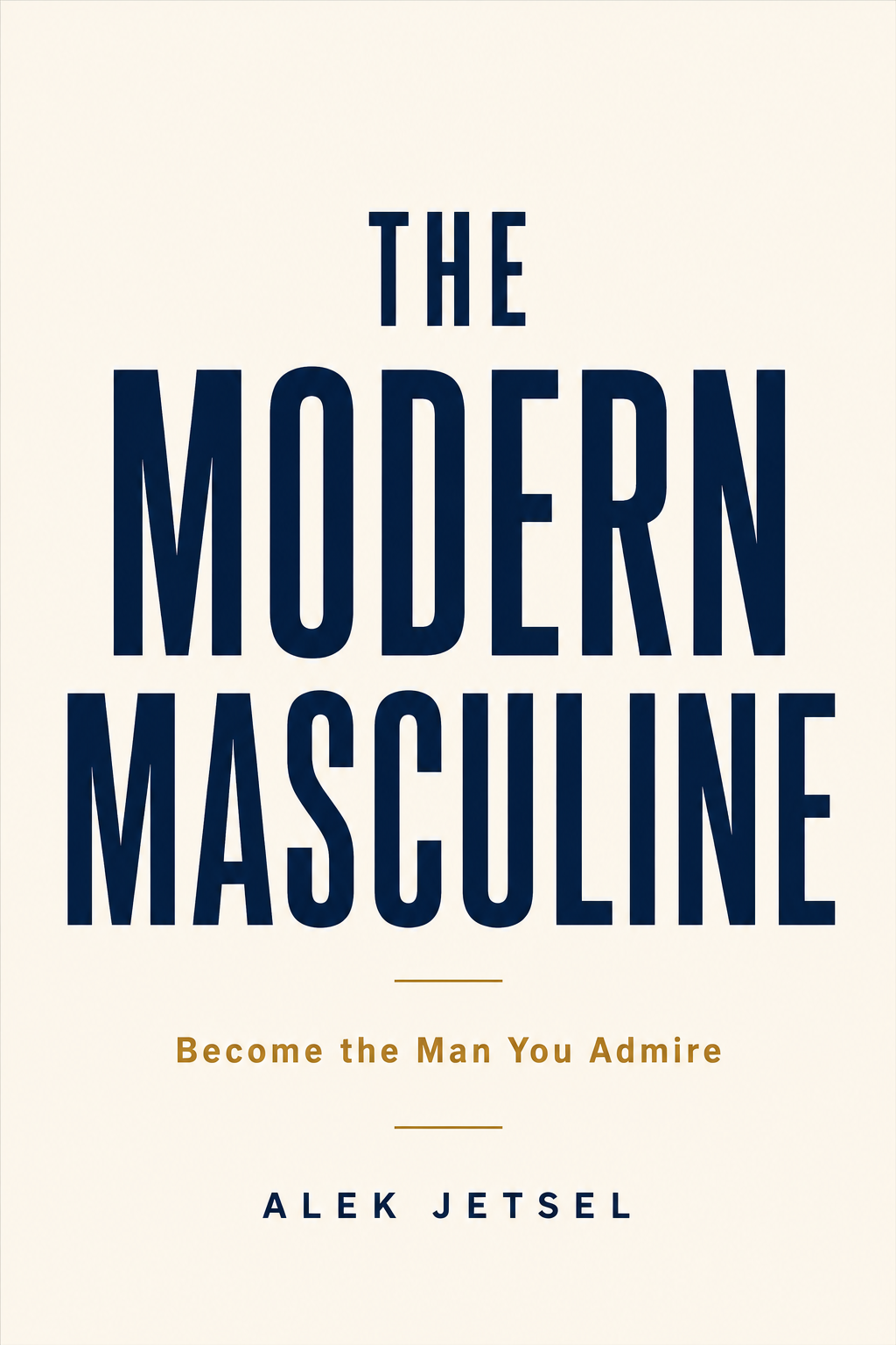 The Modern Masculine — book cover