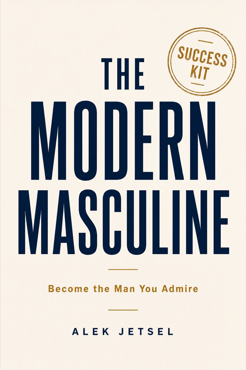The Modern Masculine — Success Kit workbook cover